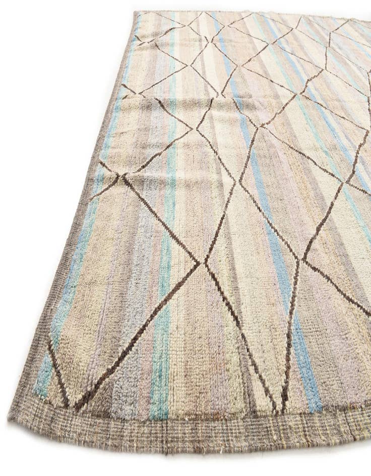 Detail image of  9' 2 x 11' 9  Hand Knotted Moroccan Wool Rug