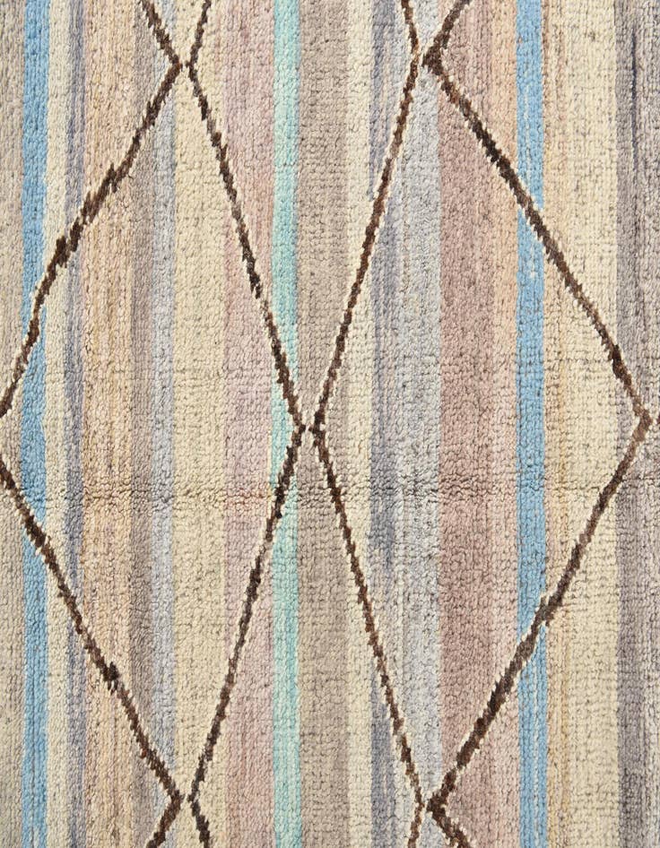 Detail image of  9' 2 x 11' 9  Hand Knotted Moroccan Wool Rug