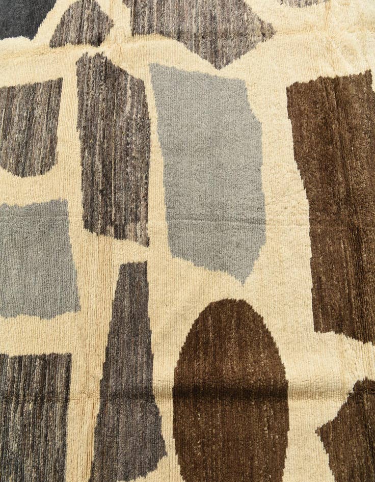 Detail image of  8' 4 x 10' 3  Hand Knotted Moroccan Wool Rug