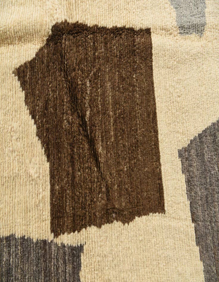 Detail image of  8' 4 x 10' 3  Hand Knotted Moroccan Wool Rug