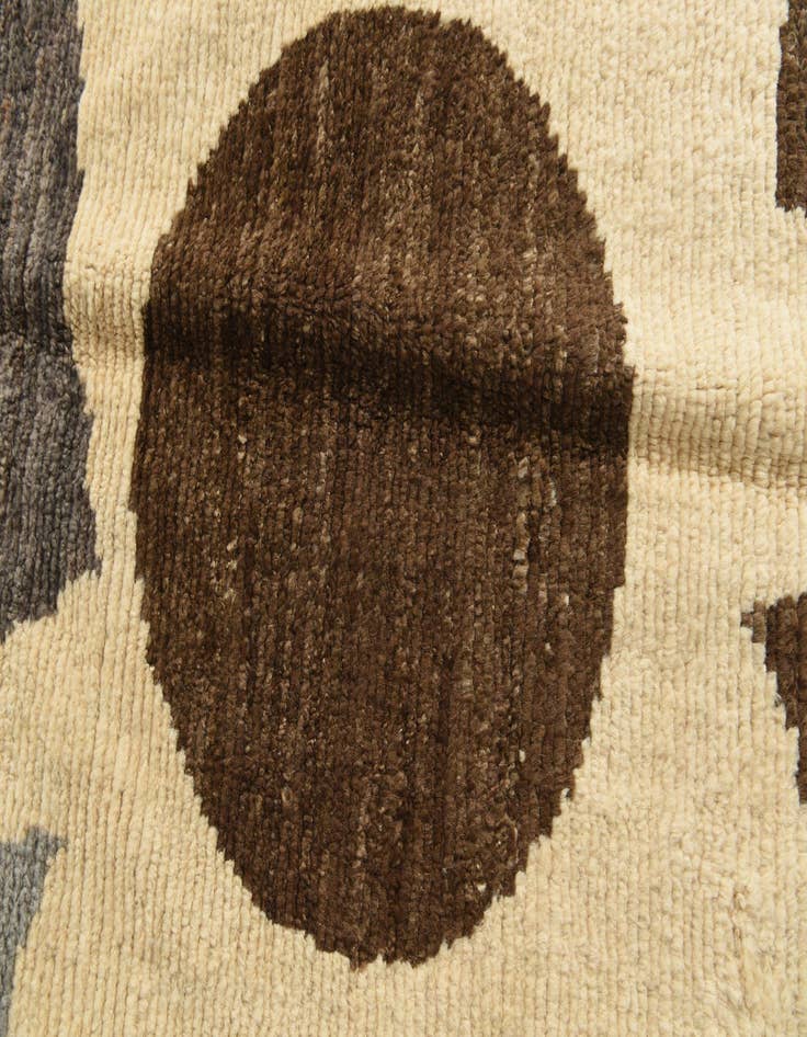 Detail image of  8' 4 x 10' 3  Hand Knotted Moroccan Wool Rug