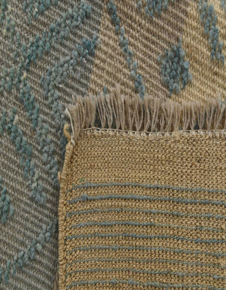 Detail image of  9' x 12' 4  Hand Knotted Moroccan Wool Rug