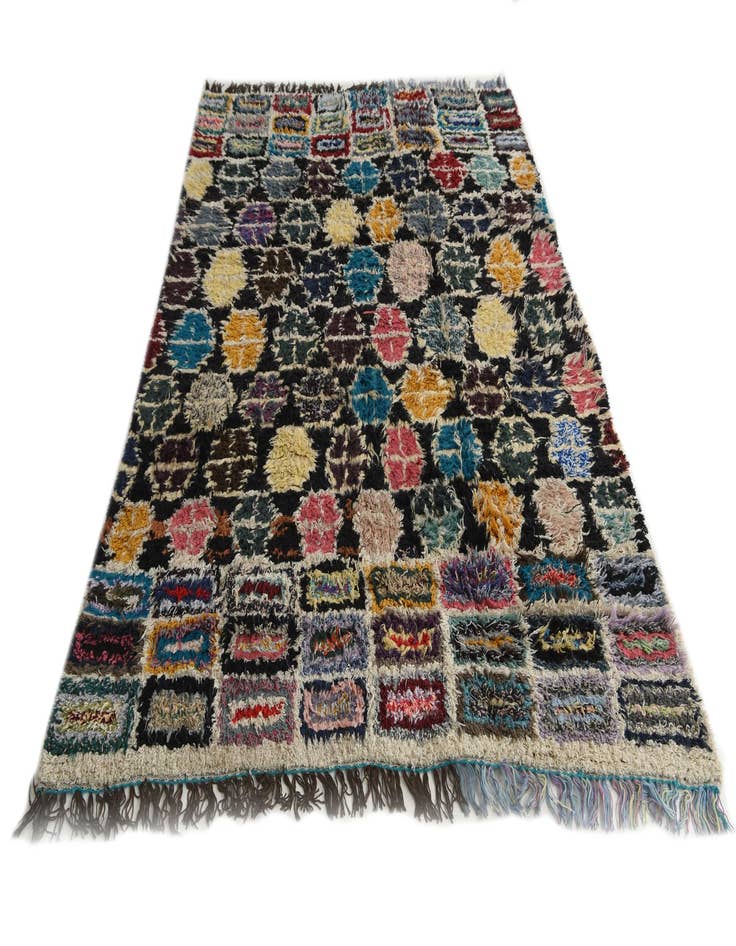 Detail image of  5' 5 x 7' 10  Hand Knotted Moroccan Wool Rug