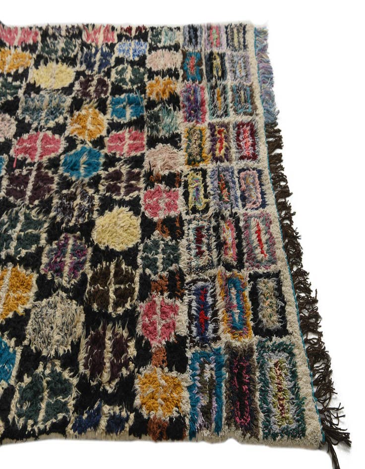 Detail image of  5' 5 x 7' 10  Hand Knotted Moroccan Wool Rug