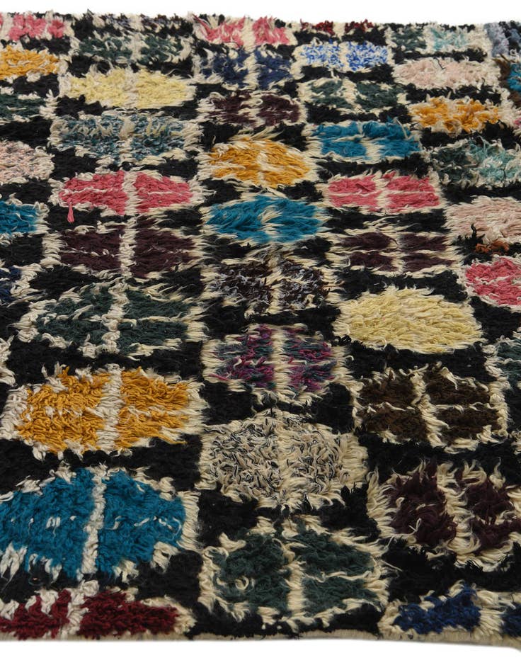 Detail image of  5' 5 x 7' 10  Hand Knotted Moroccan Wool Rug
