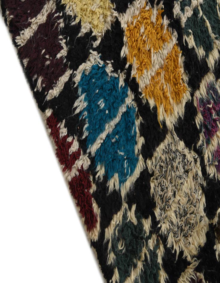 Detail image of  5' 5 x 7' 10  Hand Knotted Moroccan Wool Rug