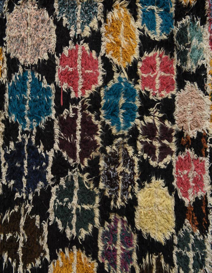 Detail image of  5' 5 x 7' 10  Hand Knotted Moroccan Wool Rug