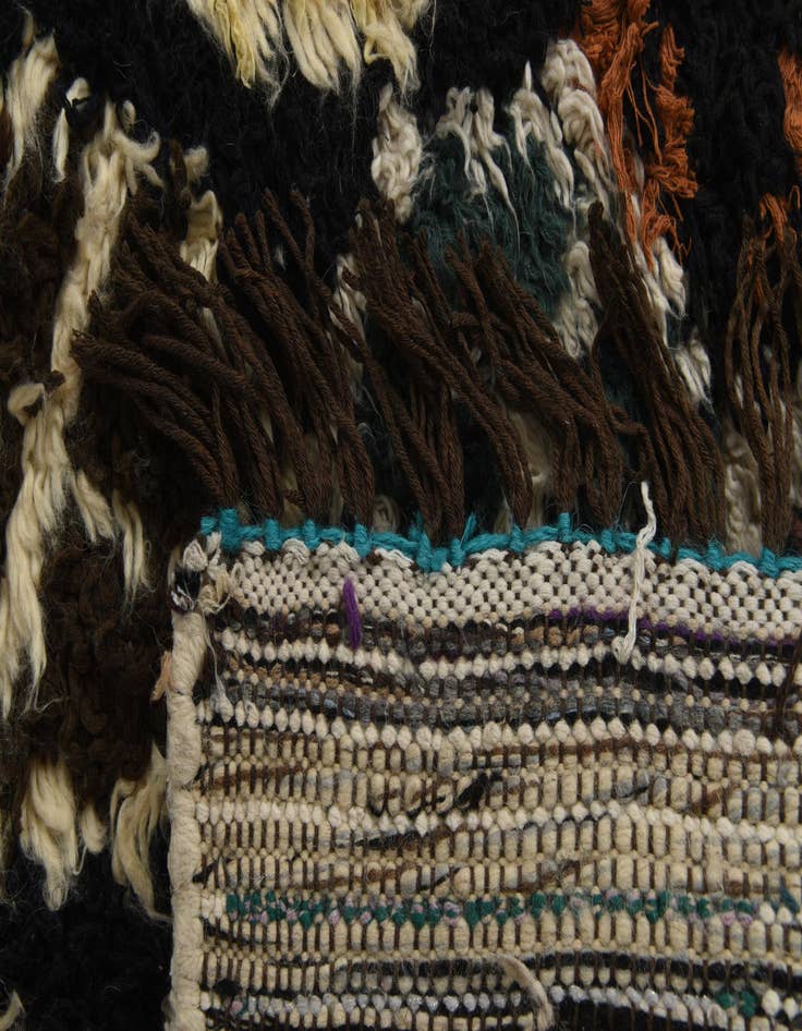 Detail image of  5' 5 x 7' 10  Hand Knotted Moroccan Wool Rug