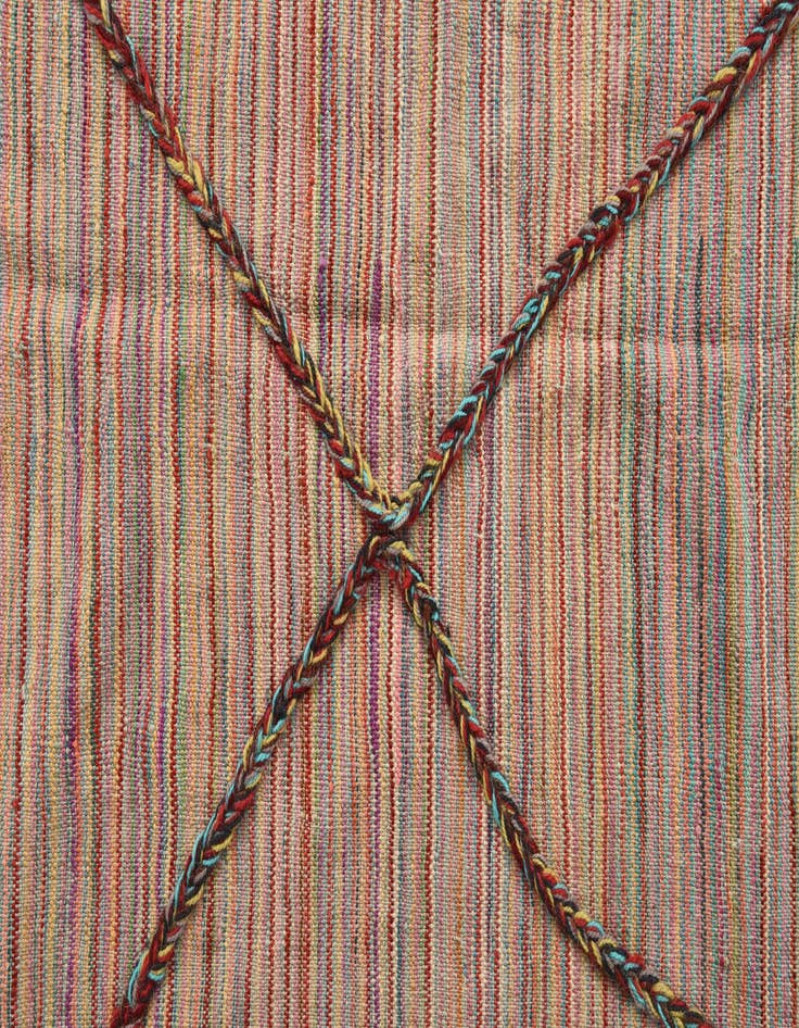 Detail image of  4' 9 x 6' 4  Hand Knotted Moroccan Wool Rug