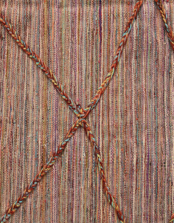 Detail image of  5' 4 x 7' 7  Hand Knotted Moroccan Wool Rug