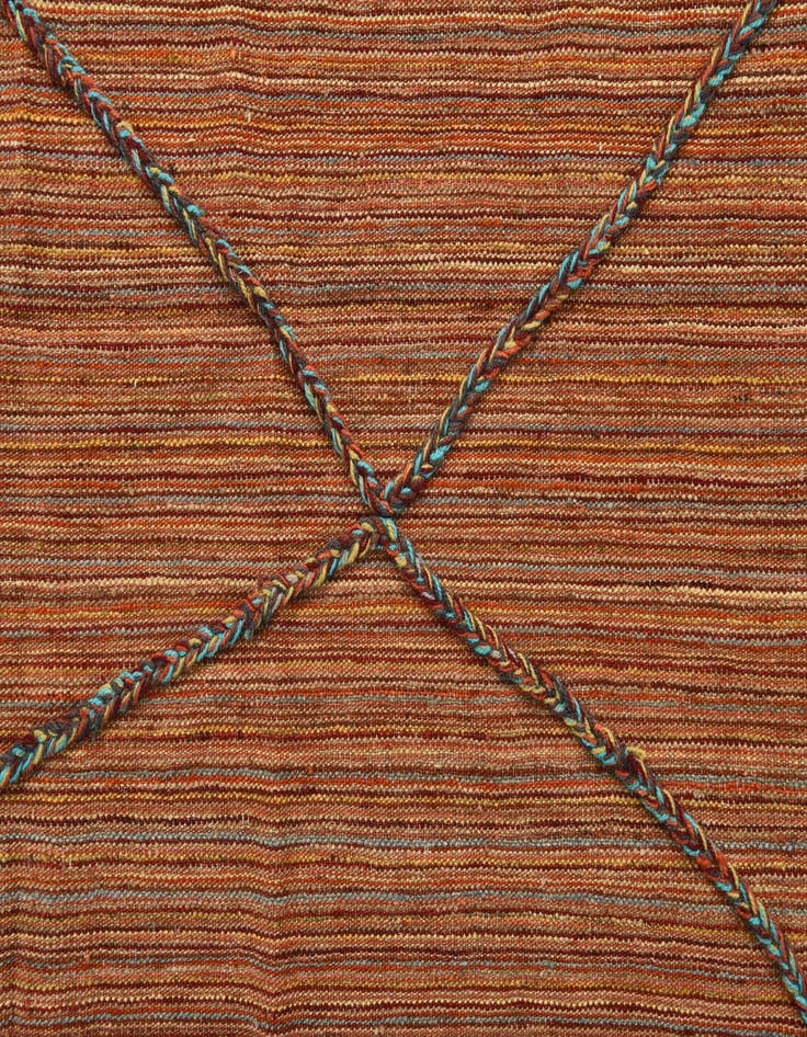 Detail image of  5' 4 x 8' 9  Hand Knotted Moroccan Wool Rug