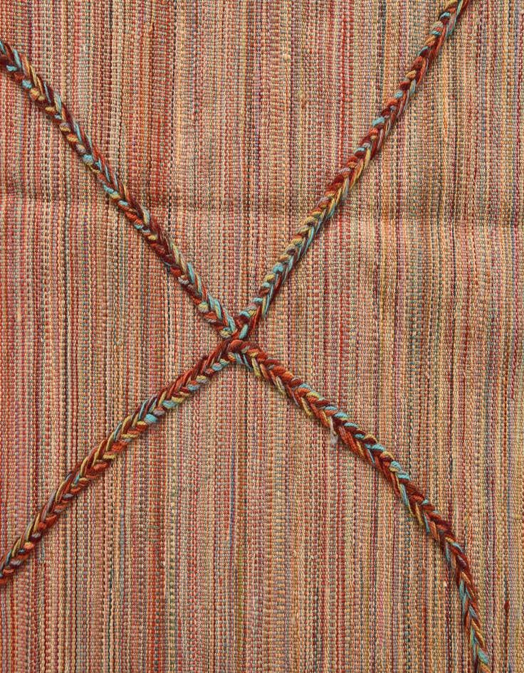 Detail image of  5' 6 x 7' 4  Hand Knotted Moroccan Wool Rug