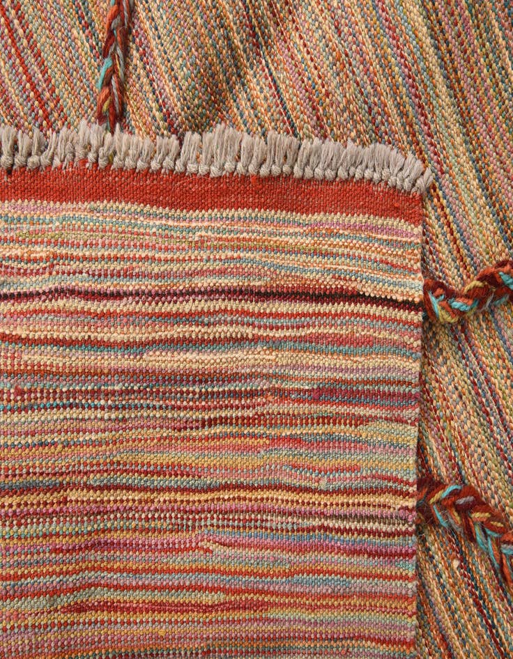 Detail image of  5' 6 x 7' 4  Hand Knotted Moroccan Wool Rug