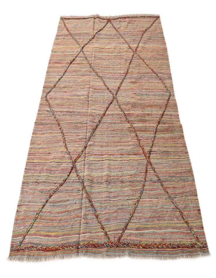 Detail image of  5' 9 x 7' 6  Hand Knotted Moroccan Wool Rug