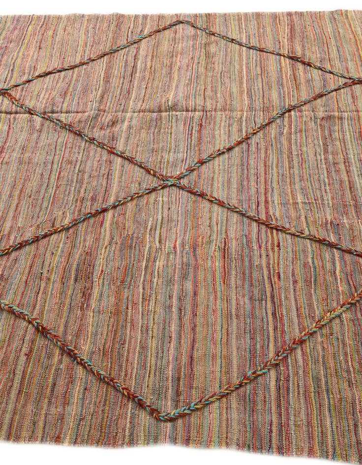 Detail image of  5' 9 x 7' 6  Hand Knotted Moroccan Wool Rug