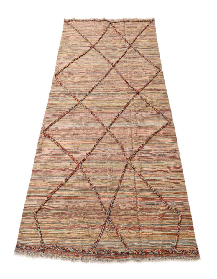 Detail image of  5' 5 x 7' 8  Hand Knotted Moroccan Wool Rug