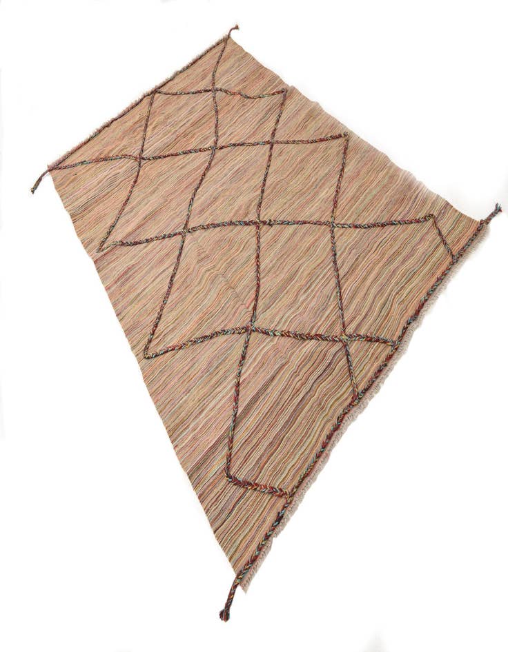 Detail image of  5' 6 x 7' 8  Hand Knotted Moroccan Wool Rug