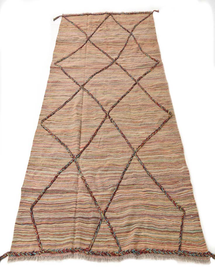 Detail image of  5' 6 x 7' 8  Hand Knotted Moroccan Wool Rug