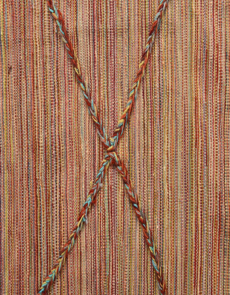 Detail image of  5' 8 x 7' 8  Hand Knotted Moroccan Wool Rug