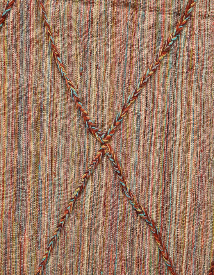 Detail image of  5' 7 x 7' 5  Hand Knotted Moroccan Wool Rug