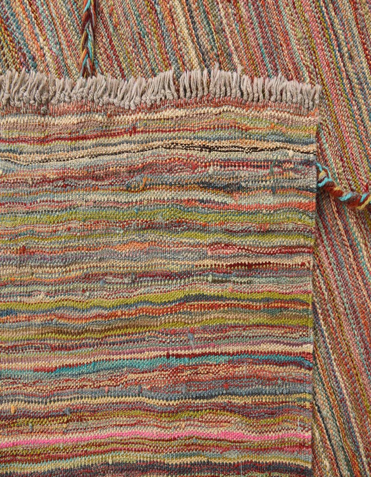 Detail image of  5' 7 x 7' 5  Hand Knotted Moroccan Wool Rug