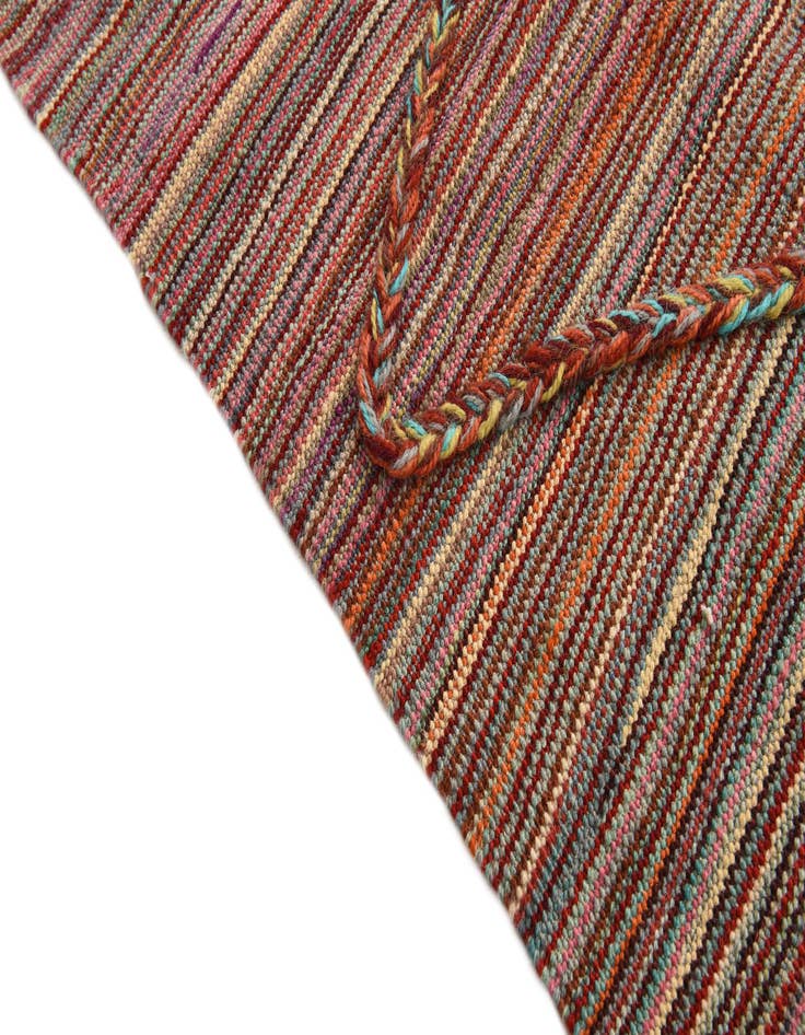 Detail image of  5' 10 x 8'  Hand Knotted Moroccan Wool Rug