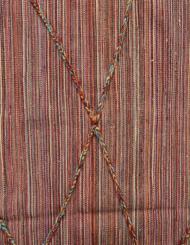 Detail image of  5' 10 x 8'  Hand Knotted Moroccan Wool Rug