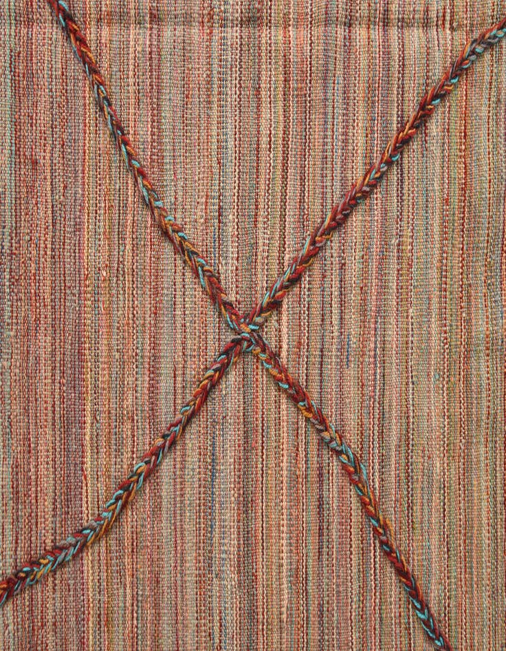 Detail image of  5' 6 x 7' 9  Hand Knotted Moroccan Wool Rug