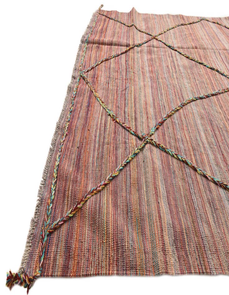 Detail image of  5' 5 x 8' 1  Hand Knotted Moroccan Wool Rug
