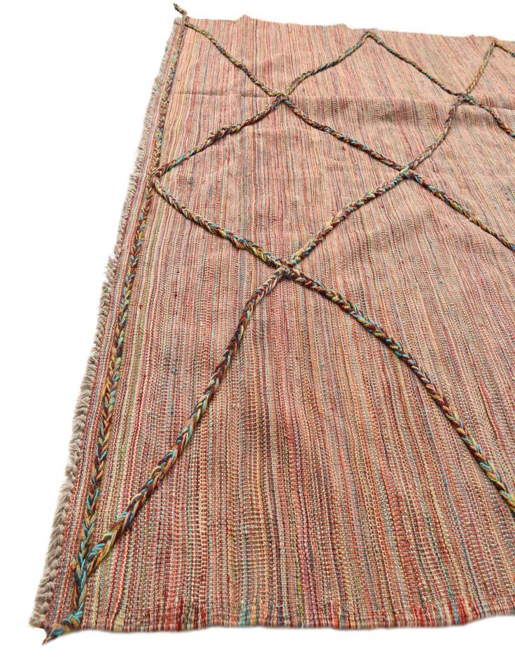 Detail image of  5' 5 x 7' 11  Hand Knotted Moroccan Wool Rug