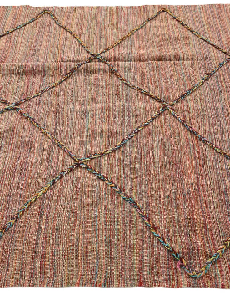 Detail image of  5' 5 x 7' 11  Hand Knotted Moroccan Wool Rug
