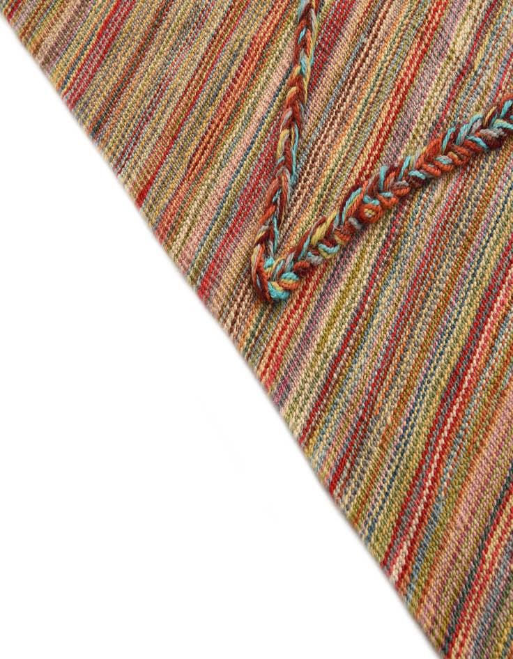 Detail image of  5' 7 x 8'  Hand Knotted Moroccan Wool Rug