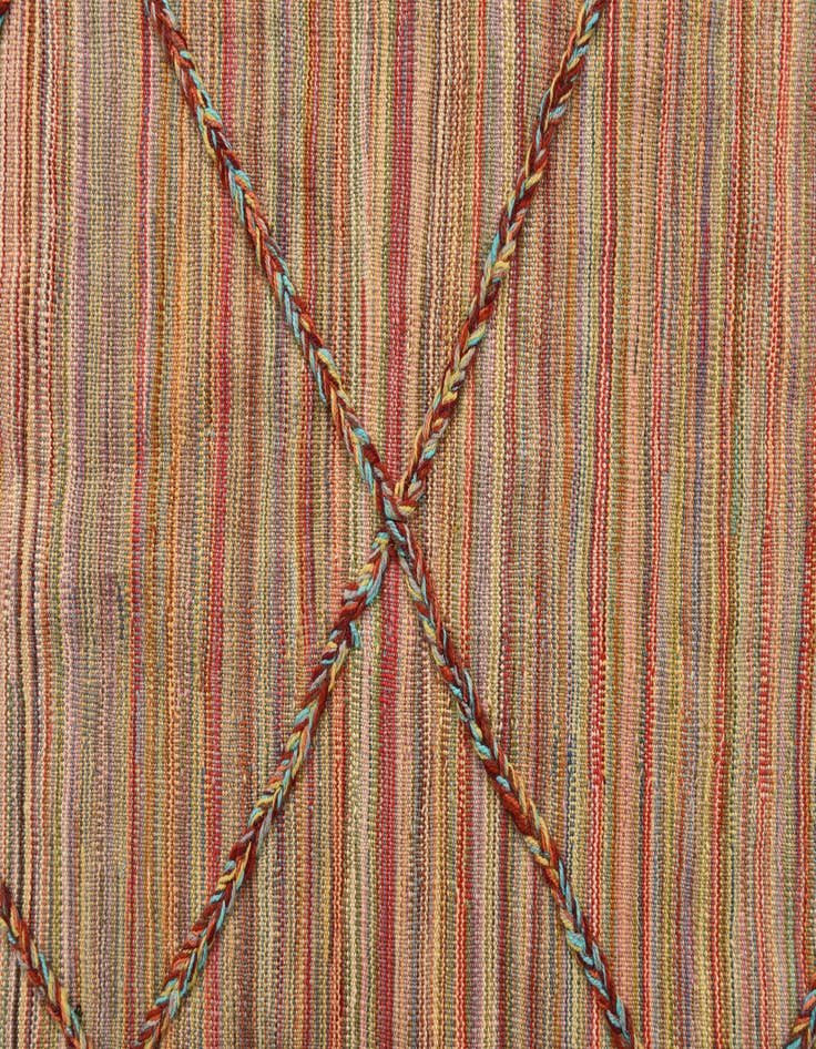 Detail image of  5' 7 x 8'  Hand Knotted Moroccan Wool Rug