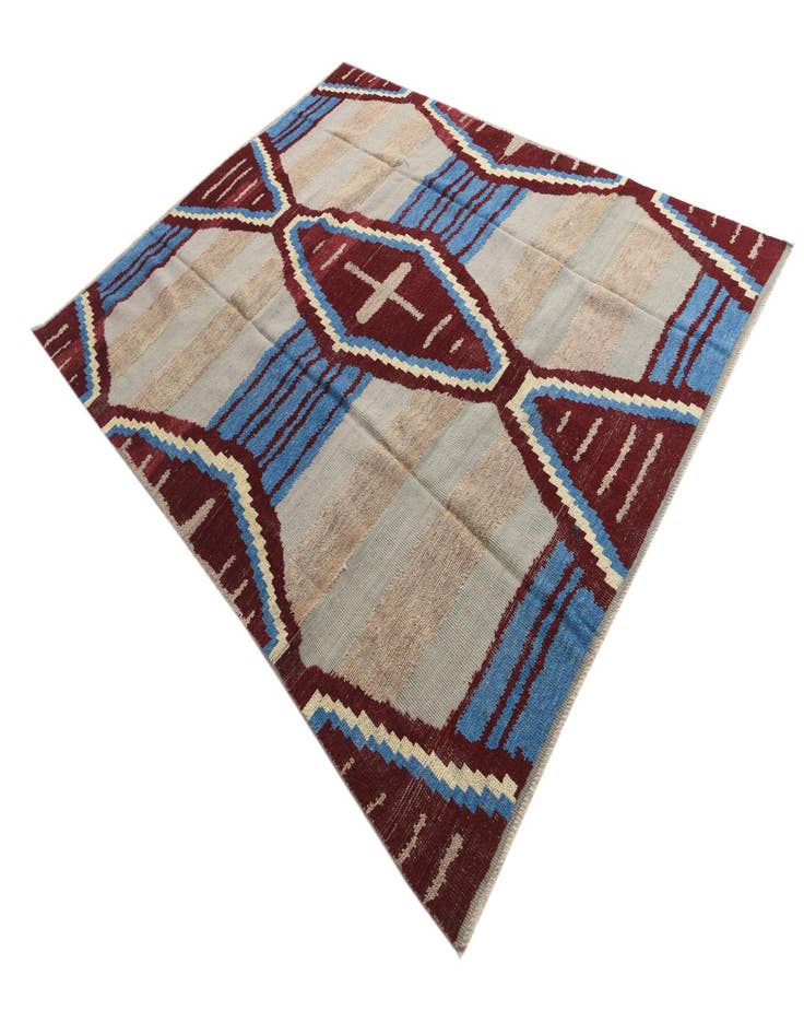 Detail image of  8' x 10' 2  Hand Knotted Moroccan Wool Rug