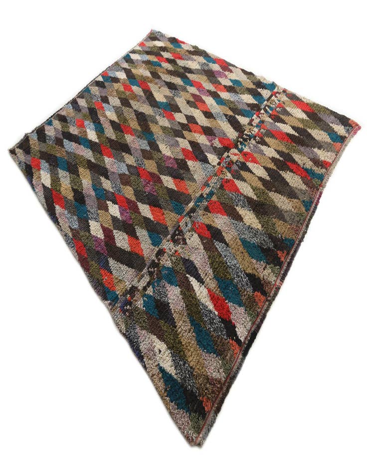 Detail image of  7' 8 x 9' 9  Hand Knotted Moroccan Wool Rug