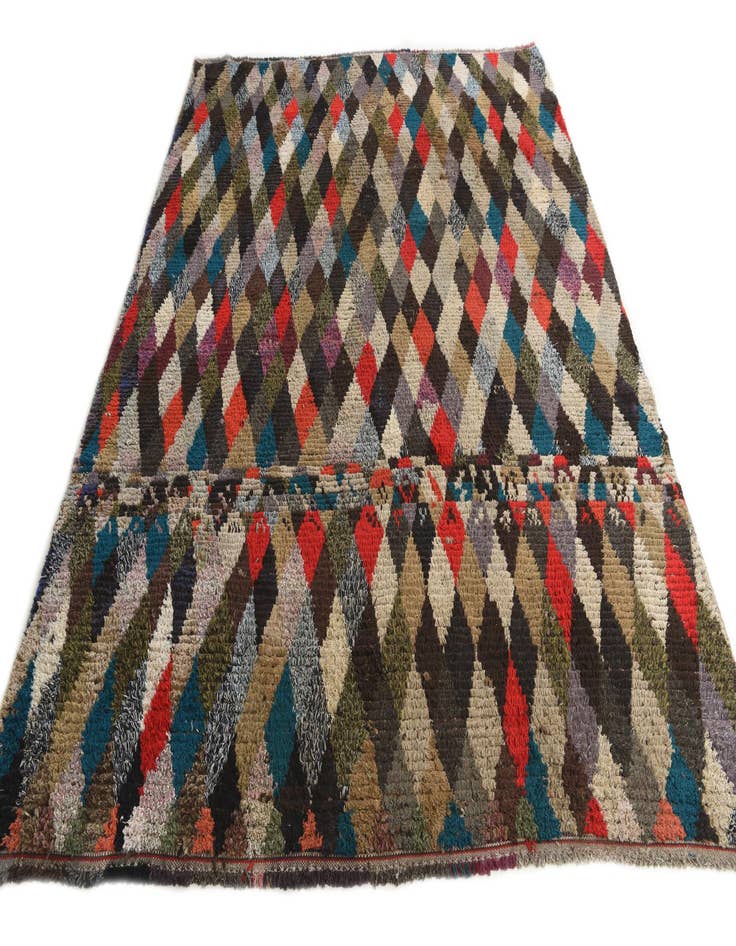 Detail image of  7' 8 x 9' 9  Hand Knotted Moroccan Wool Rug