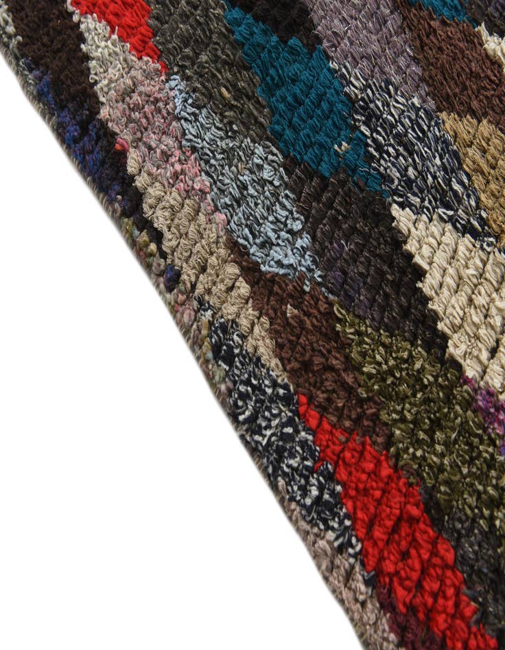 Detail image of  7' 8 x 9' 9  Hand Knotted Moroccan Wool Rug