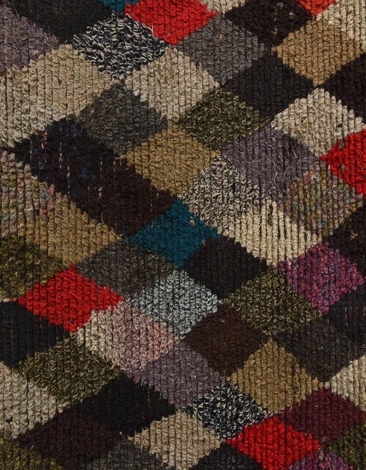 Detail image of  7' 8 x 9' 9  Hand Knotted Moroccan Wool Rug