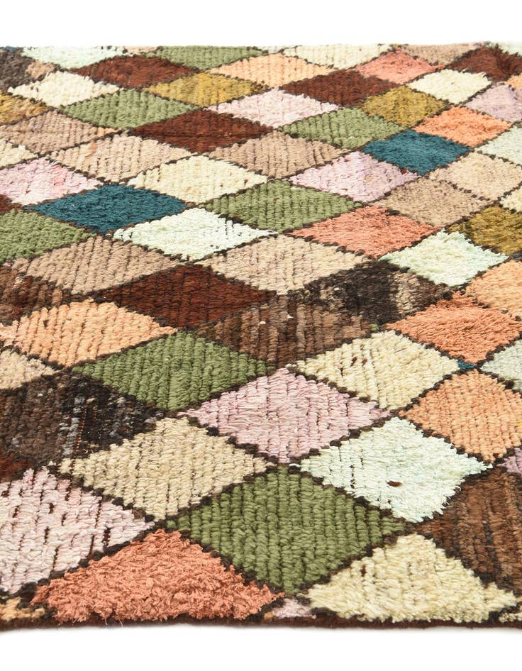 Detail image of  5' 8 x 8' 4  Hand Knotted Moroccan Wool Rug