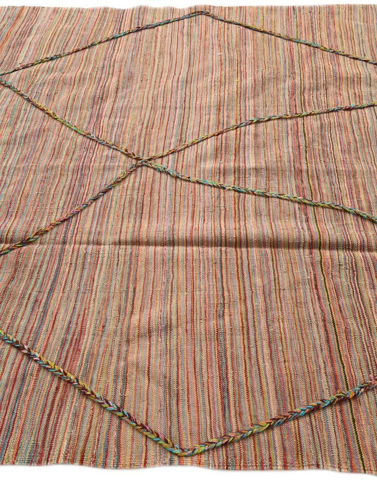 Detail image of  5' 9 x 7' 5  Hand Knotted Moroccan Wool Rug