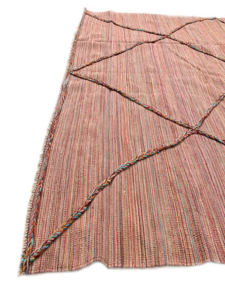 Detail image of  5' 3 x 8'  Hand Knotted Moroccan Wool Rug