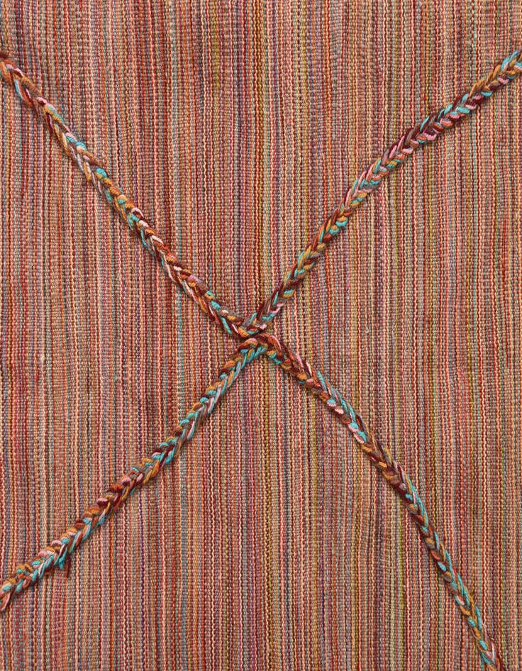 Detail image of  5' 3 x 8'  Hand Knotted Moroccan Wool Rug