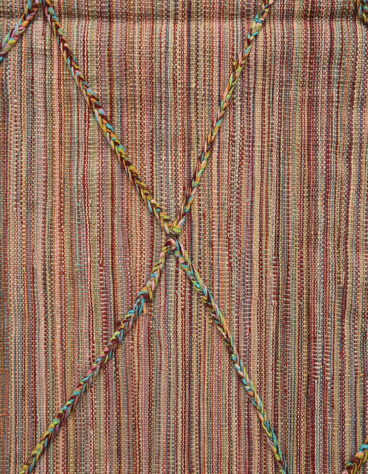 Detail image of  5' 4 x 7' 11  Hand Knotted Moroccan Wool Rug