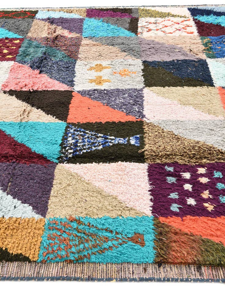 Detail image of  8' 1 x 9' 10  Hand Knotted Moroccan Wool Rug