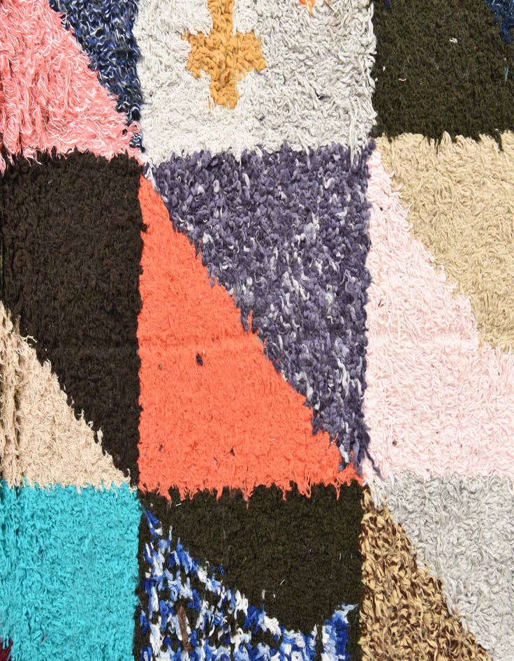 Detail image of  8' 1 x 9' 10  Hand Knotted Moroccan Wool Rug
