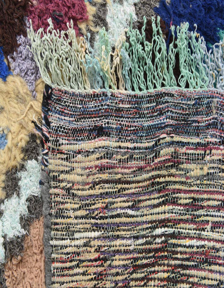 Detail image of  8' 3 x 10' 8  Hand Knotted Moroccan Wool Rug