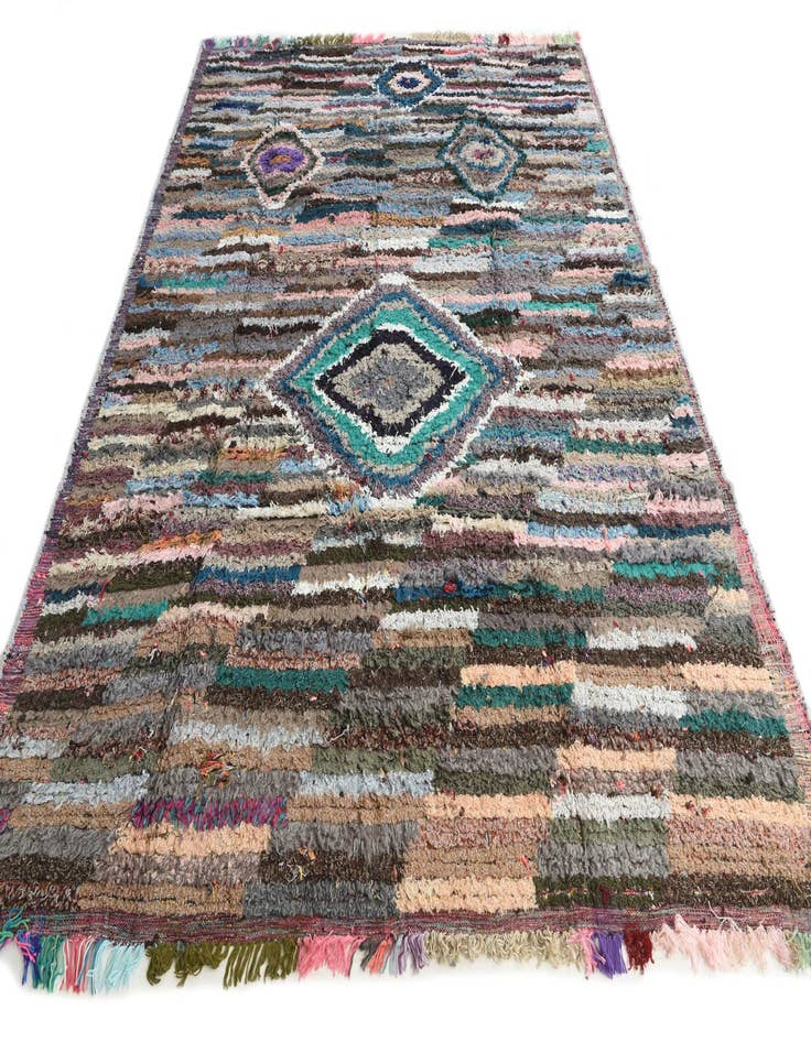 Detail image of  8' 1 x 10' 5  Hand Knotted Moroccan Wool Rug