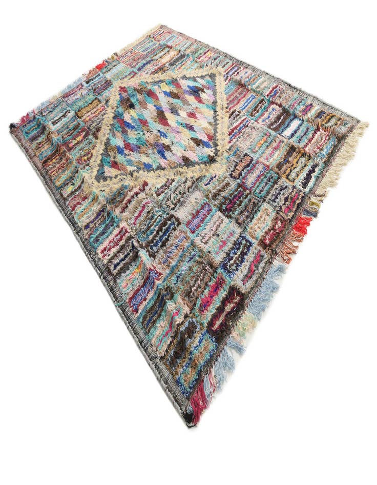 Detail image of  8' 2 x 10' 5  Hand Knotted Moroccan Wool Rug