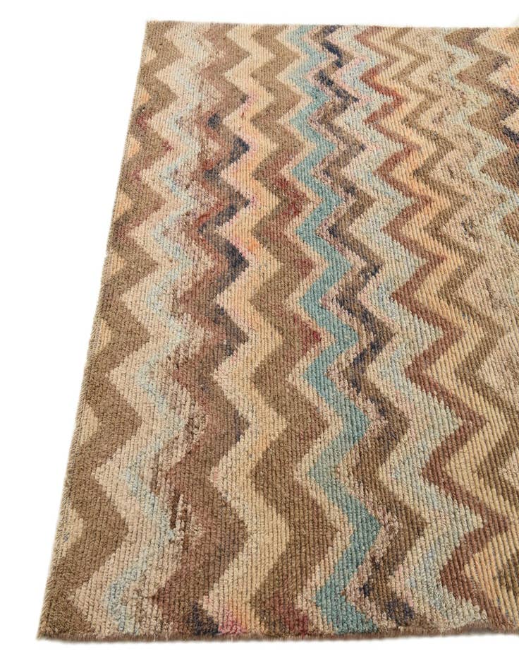 Detail image of  5' 10 x 9' 10  Hand Knotted Moroccan Wool Rug