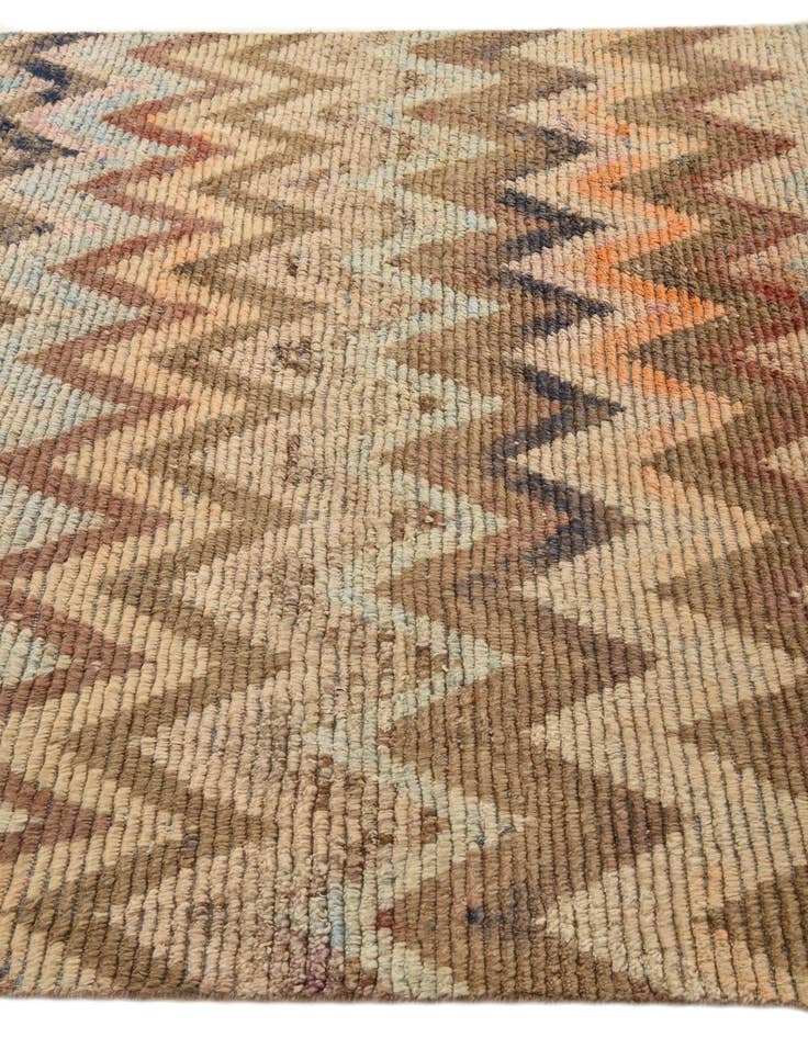 Detail image of  5' 10 x 9' 10  Hand Knotted Moroccan Wool Rug